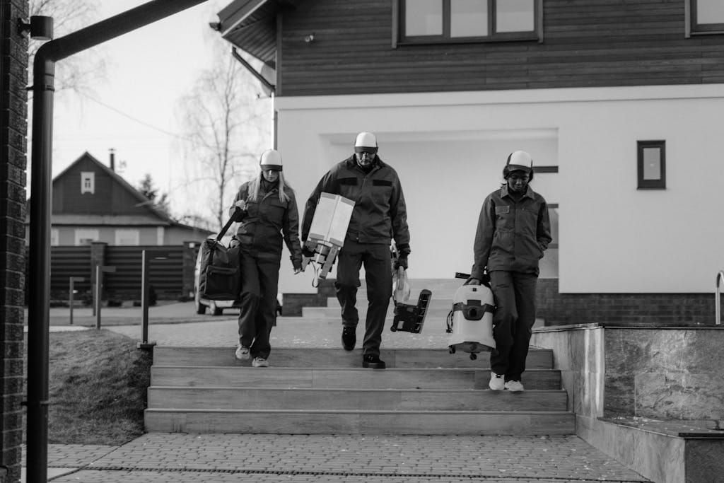 Construction site cleaners